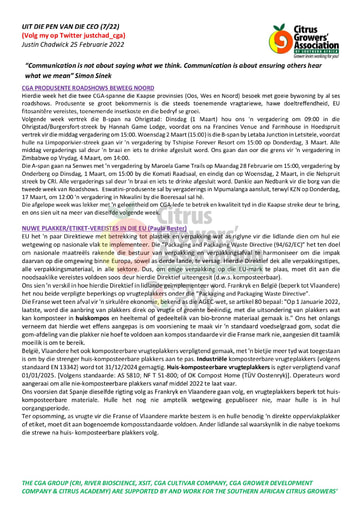CGA - CEO Nuusbrief 08/2022 (25/02/22)