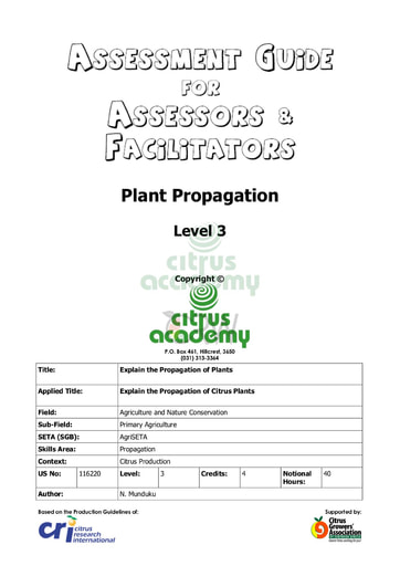 Assessment Guide for Assessors