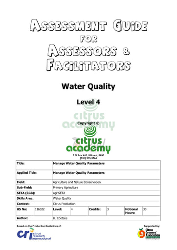 Assessment Guide for Assessors