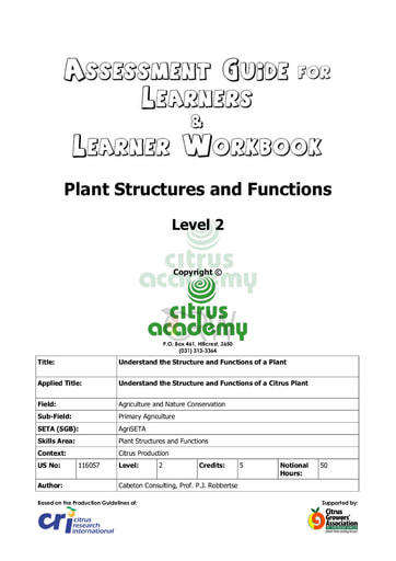 Assessment Guide for Learners