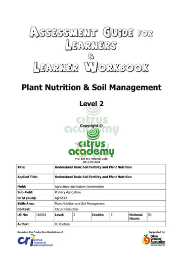 Assessment Guide for Learners