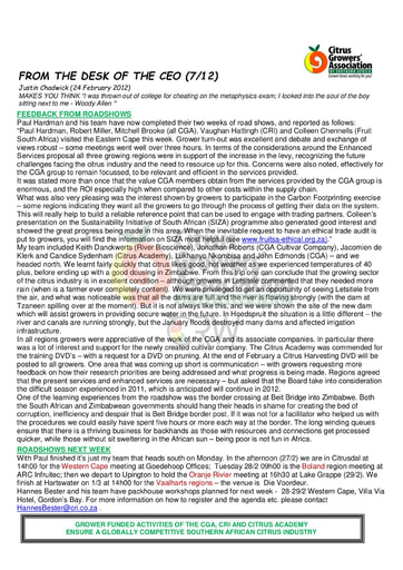 CGA - CEO Newsletter 07/2012 (24/02/12)