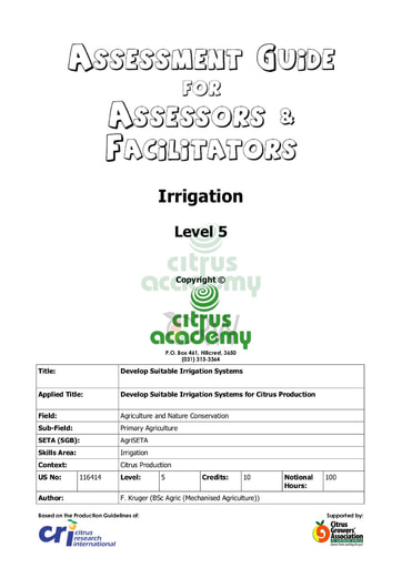 Assessment Guide for Assessors