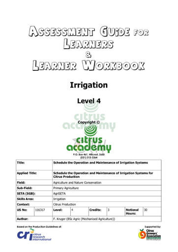 Assessment Guide for Learners