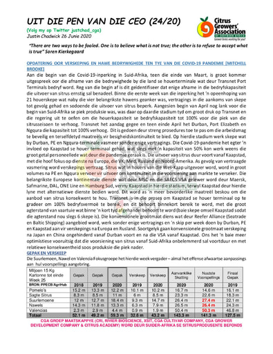 CGA - CEO Nuusbrief 24/2020 (26/06/20)