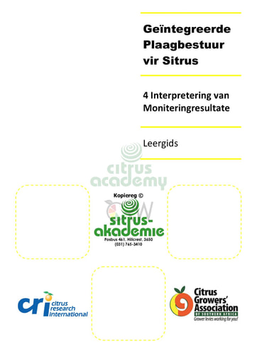 Module 4 - Interpretering van Moniteringresultate