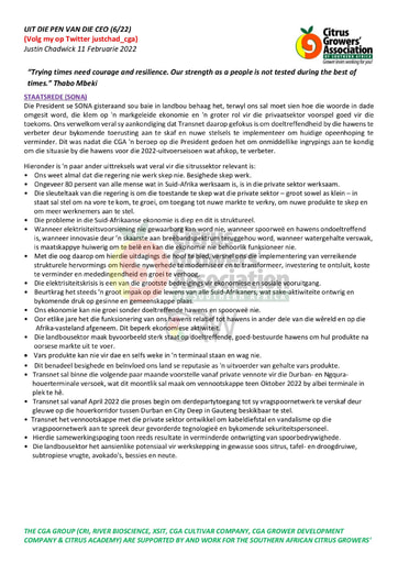CGA - CEO Nuusbrief 06/2022 (11/02/22)