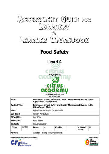 Assessment Guide for Learners