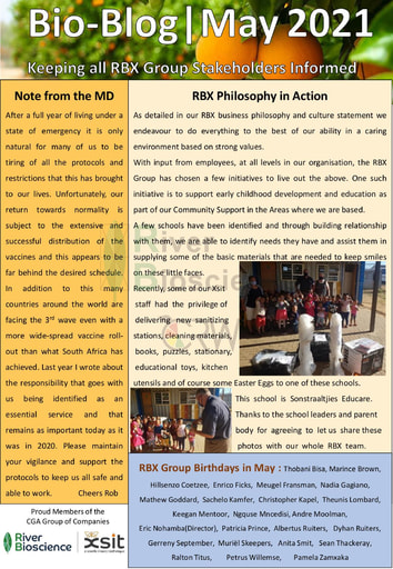River Bioscience Bio-Blog 05/2021