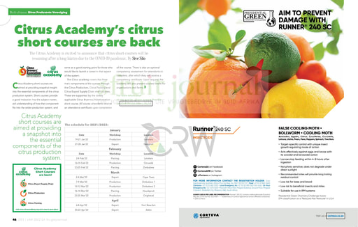 Citrus Academy's citrus short courses are back