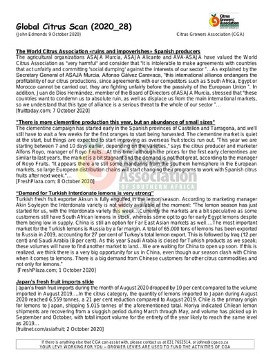 CGA Global Citrus Scan 28/2020
