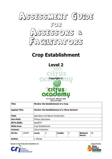 Assessment Guide for Assessors