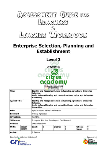 Assessment Guide for Learners
