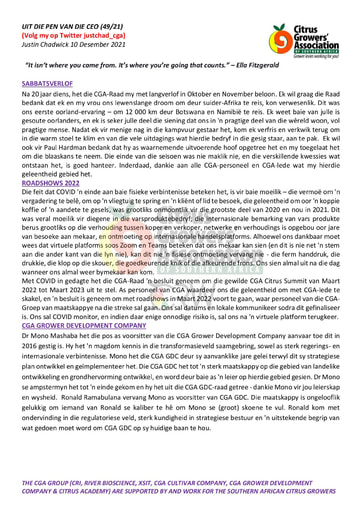 CGA - CEO Nuusbrief 49/2021 (10/12/21)