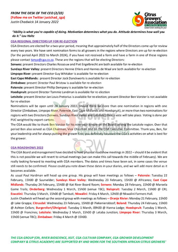 CGA - CEO Newsletter 02/2022 (14/01/22)