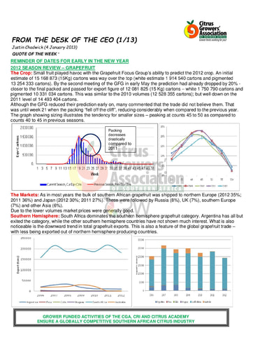 CGA - CEO Newsletter 01/2013 (04/01/13)