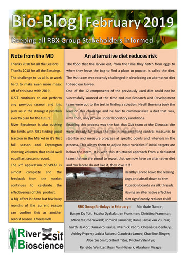 River Bioscience Bio-Blog 02/2019