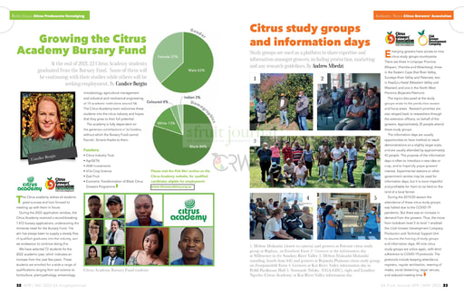 Growing the Citrus Academy Bursary Fund