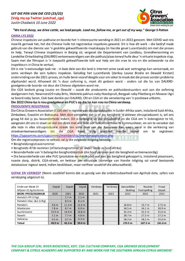 CGA - CEO Nuusbrief 23/2022 (10/06/22)