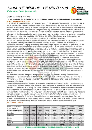 CGA - CEO Newsletter 17/2019 (26/04/19)