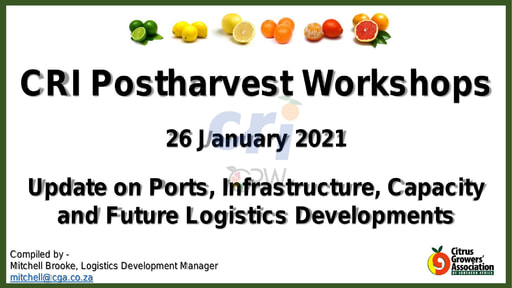 Port update / Shipping outlook 2021