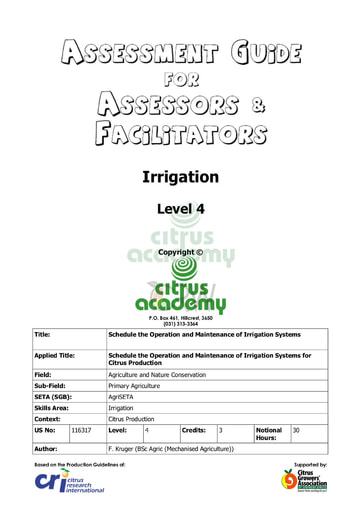 Assessment Guide for Assessors
