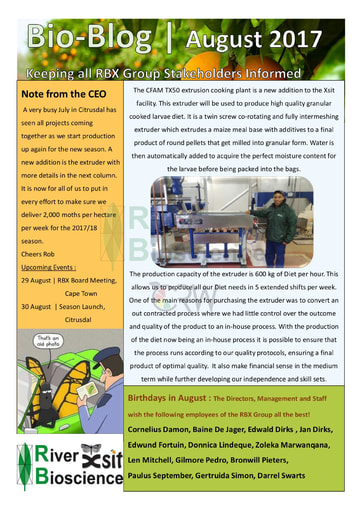 River Bioscience Bio-Blog 08/2017
