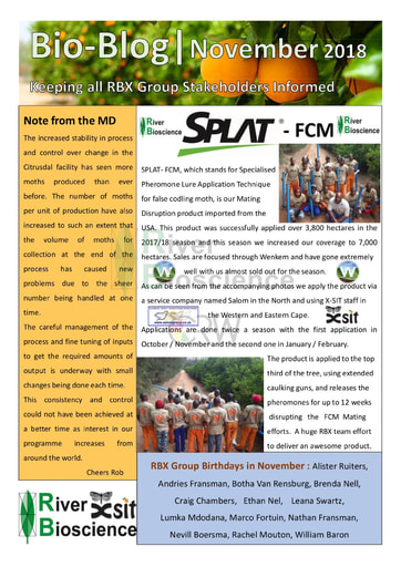 River Bioscience Bio-Blog 11/2018