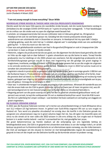 CGA - CEO Nuusbrief 09/2022 (04/03/22)